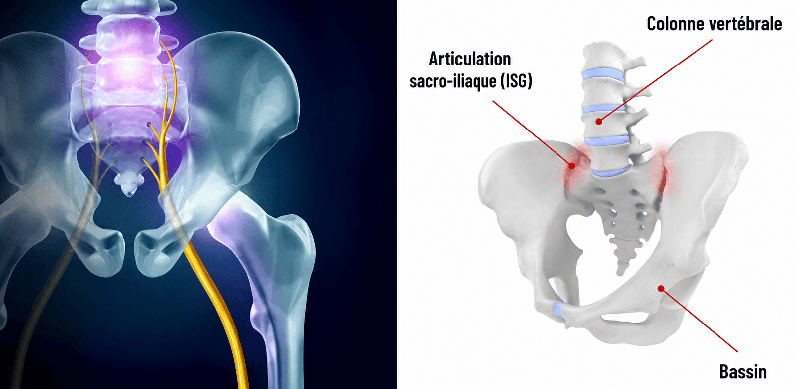 Anatomie du bassin et de la zone sacro-iliaque