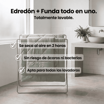 Edredón EasySleep® 2 en 1 que elimina la necesidad de sábanas