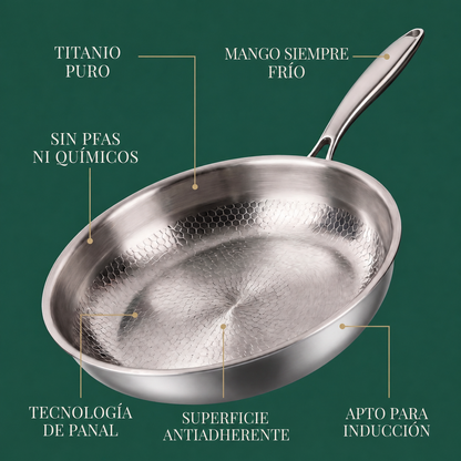 Sartén de titanio martillado Inert+ 26 cm
